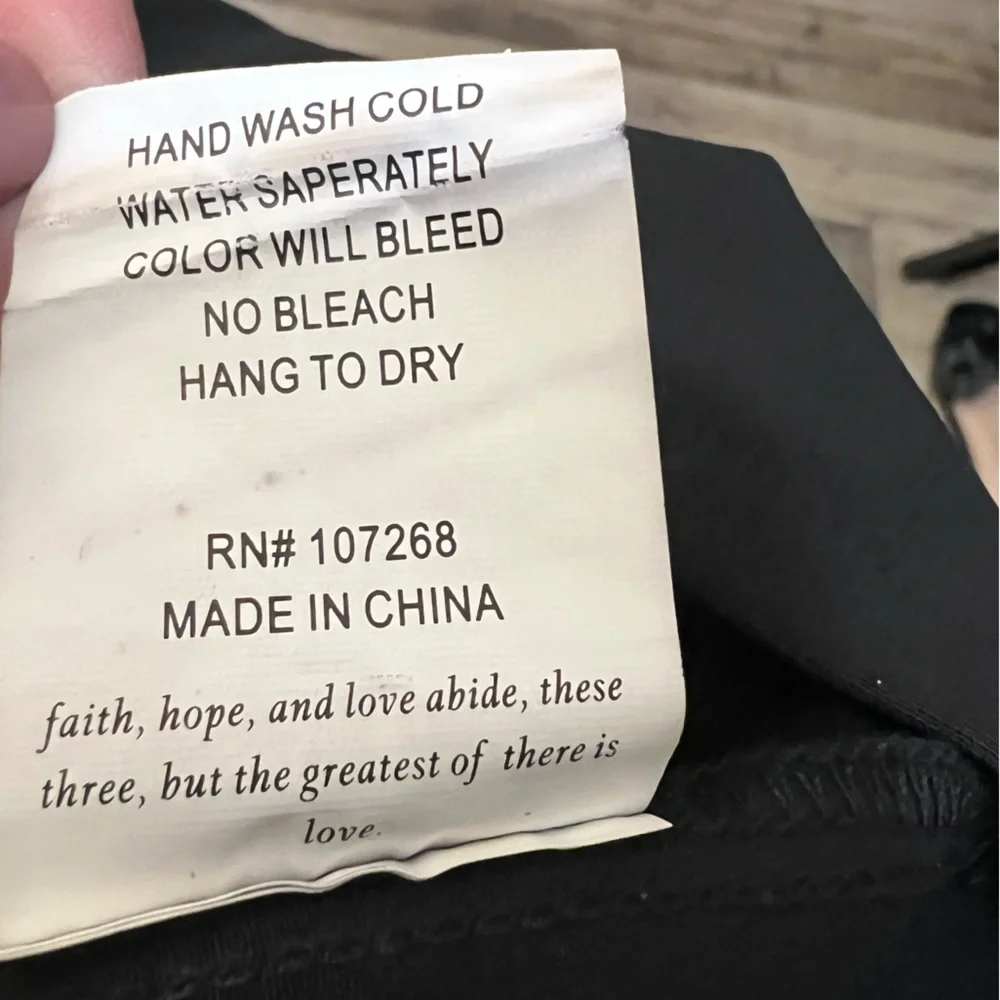 Gracia Black mini Dress with corset style top and Tulle Sleeves size S - Picture 7 of 7